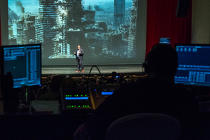 Monday's lecture marked the conclusion of the College of Science series on "Humans, Data and Machines." (Photo: Bob Demers/UANews) Monday's lecture marked the conclusion of the College of Science series on "Humans, Data and Machines." (Photo: Bob Demers/UANews)